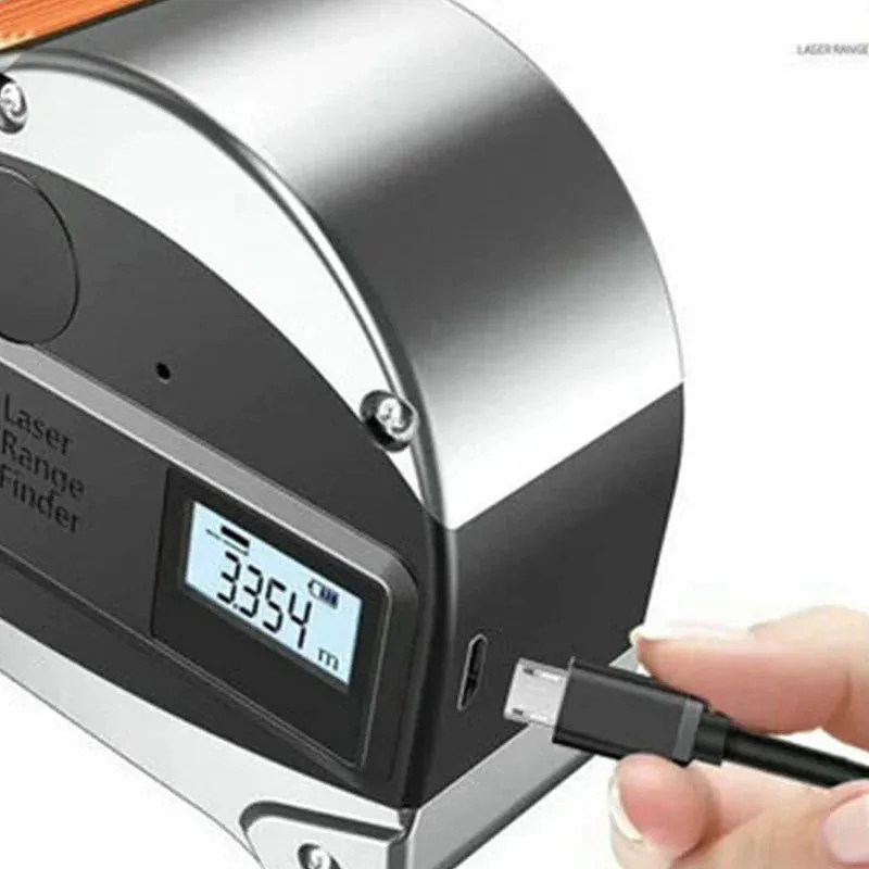 40M Laser Measuring Tape Retractable Digital Electronic Roulette Stainless Tape Measure  Multi Angle Measuring Tool