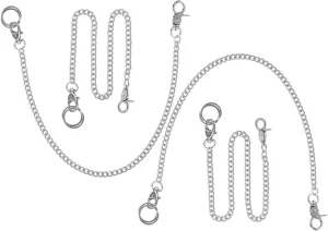 4pcs Metal Pants Chain and Pocket Watch Chains for Fashion Punk Hop Style for Stage Performance