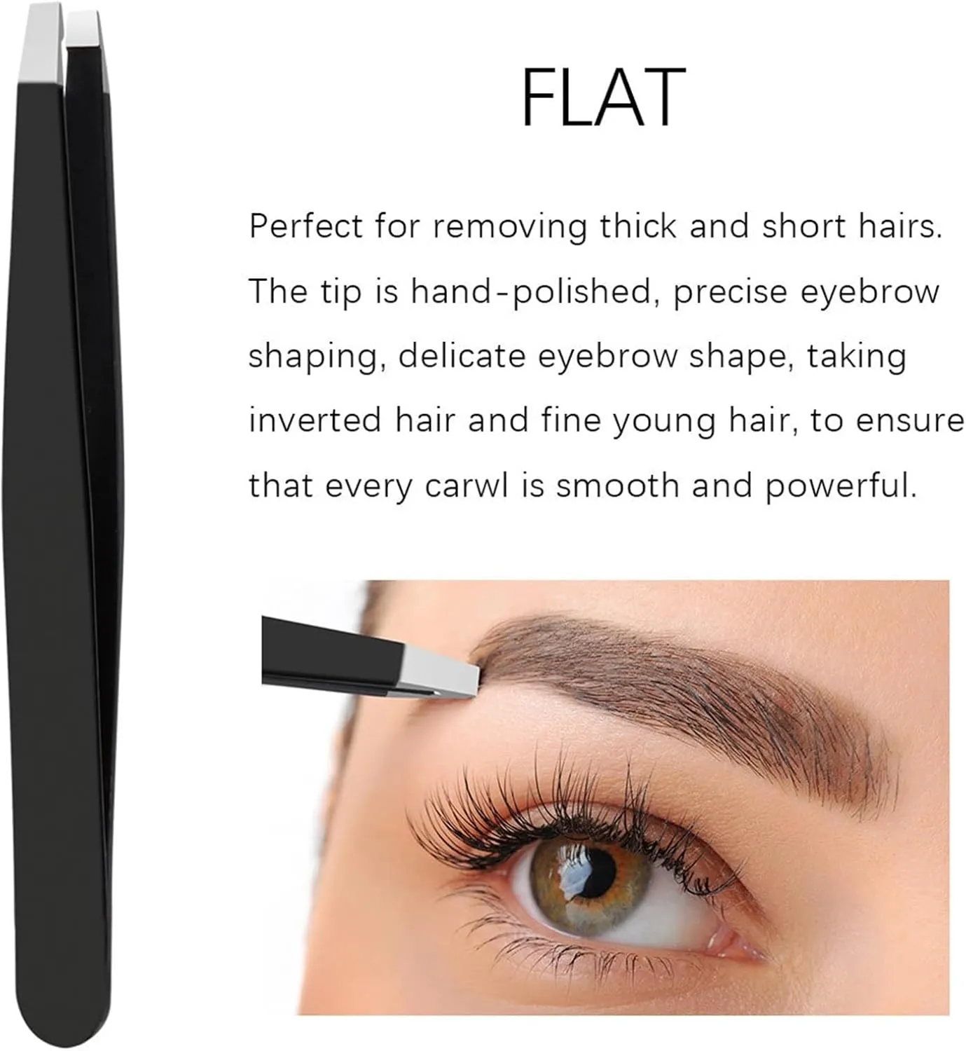 4Pcs Professional Eyebrow Tweezers Trimming Stainless Steel Slanted Eye Brow Clips Makeup Eyelash Extension Tools (Color : Yellow, Size : 1SIZE) (Blue 1SIZE)