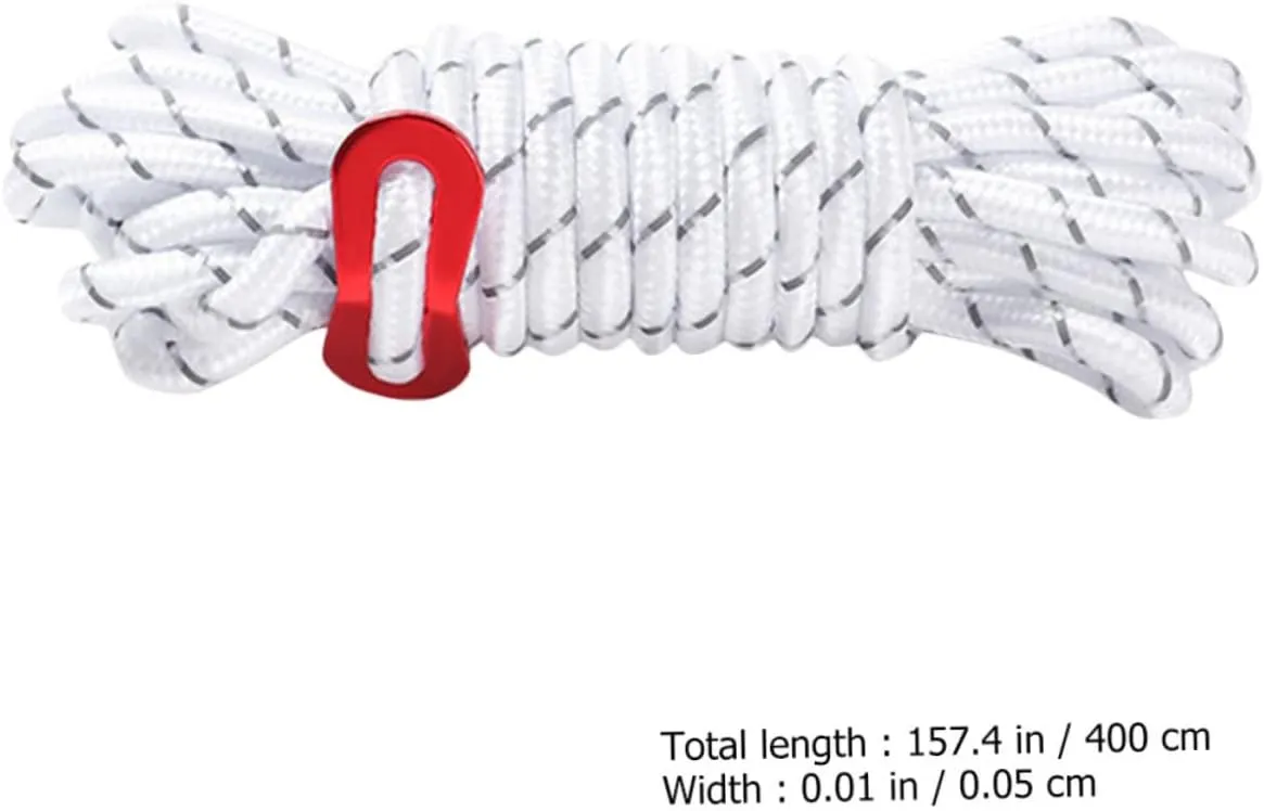 4sets Outdoor Tent Fixing Ropes Camping Tarp Tie Downs Windproof Hanging Ropes 2pcs*4