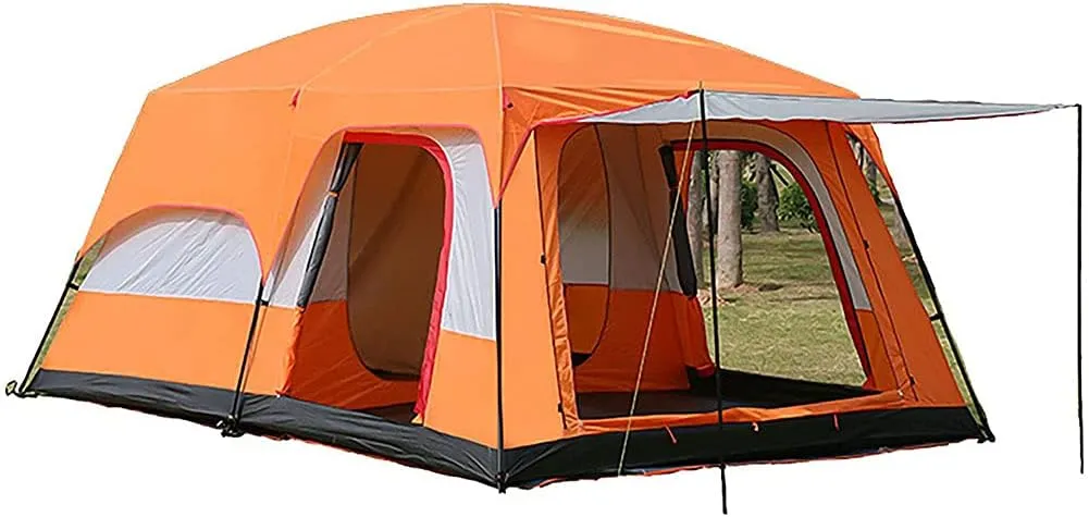 5-12 Person Outdoor Camping Tent with Porch Portable Cabana Tent Large Family Tent Dome Tent Bell Tent for Outdoor Camping Hiking Fishing Easy Set Up