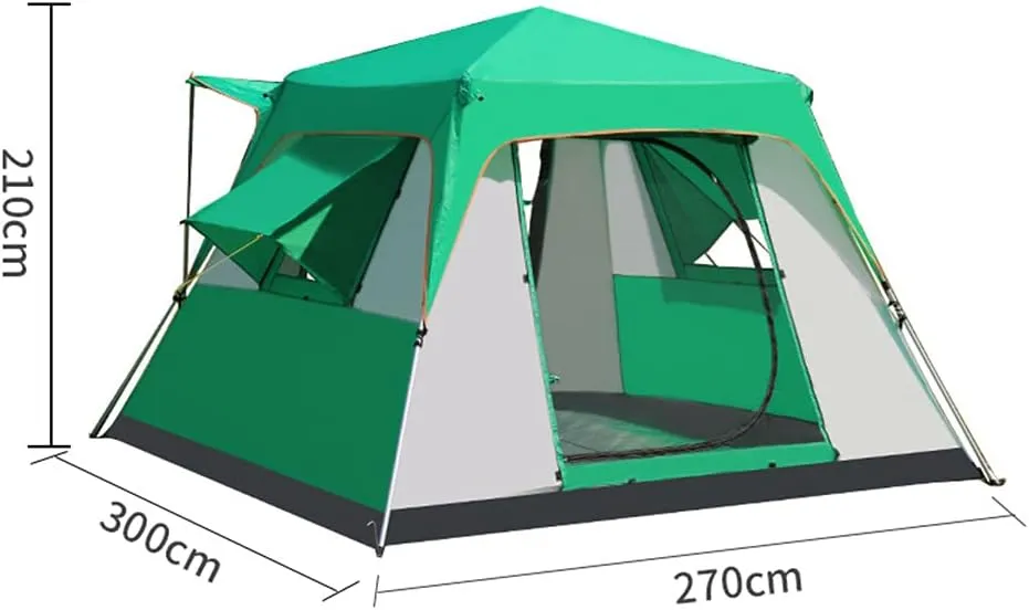 5-8 Person Camping Tent Pop Up Tent with Zipped Double Door and Carrying Bag Instant Family Tent for Outdoor Hiking Camping Beach Garden Easy Set Up (