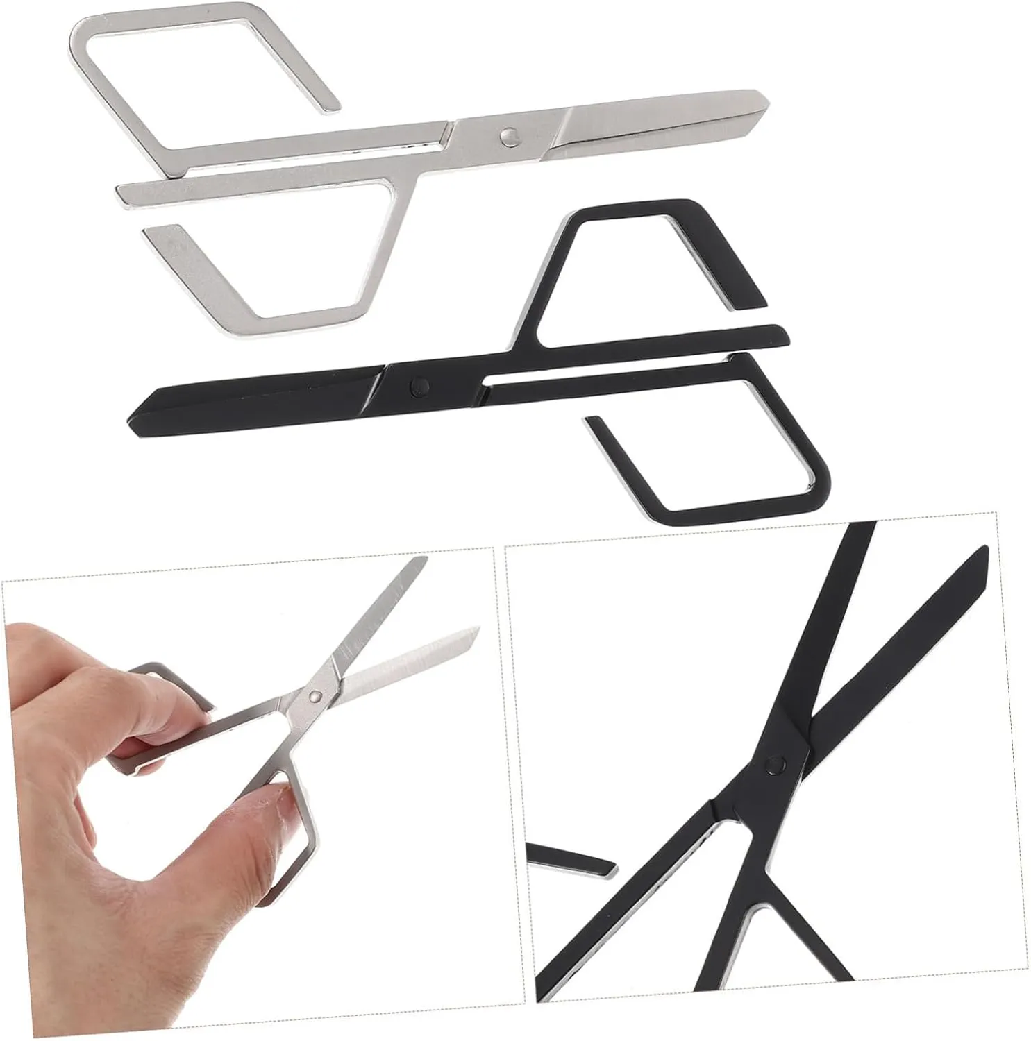 5sets 2pcs Stainless Steel Nose Hair Trimming Scissors Hair Scissors for Eyebrow Grooming Lightweight Easy Control Precision Cutting Tools for Men Women 2pcs*5