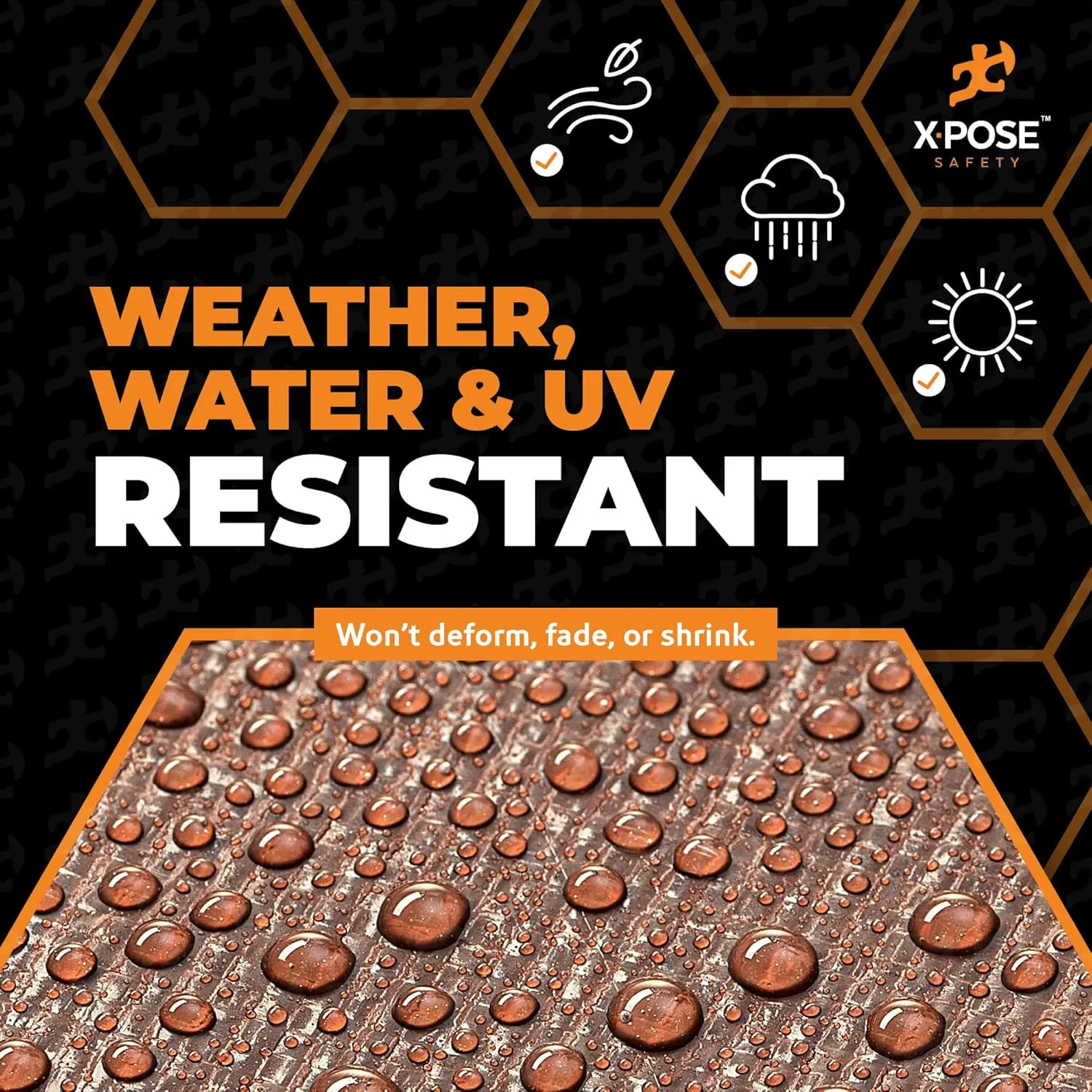 6' x 8' Super Heavy Duty 16 Mil Brown Poly Tarp Cover - Thick Waterproof, UV Resistant, Rip and Tear Proof Tarpaulin with Grommets and Reinforced Edges - by Xpose Safety