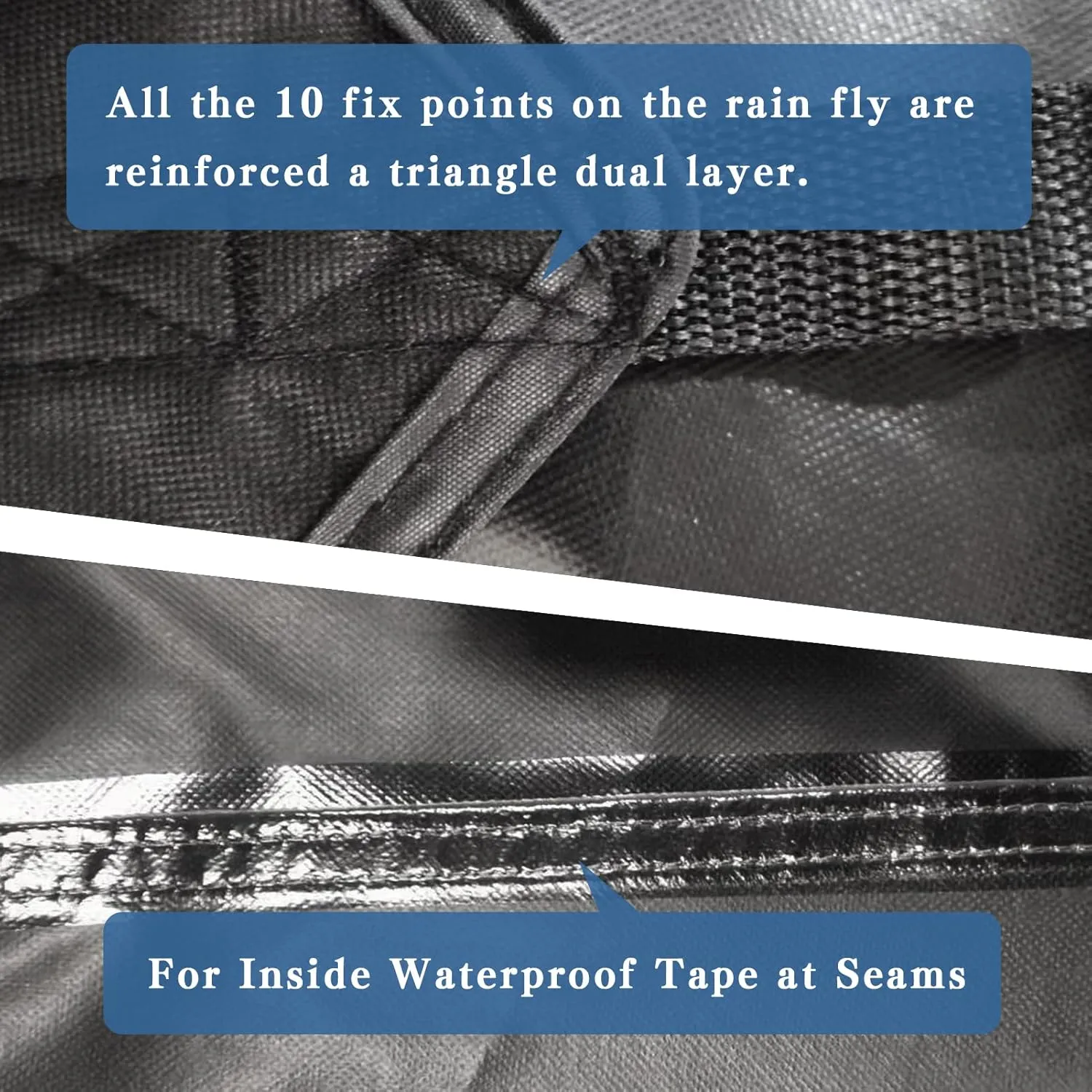 6.5x7Ft Waterproof Canvas Tarp Black，Heavy Duty Multipurpose Oxford Tarpaulin Cover for Canopy Tent, Roof, Boats, Pool, Woodpile, Robust, Rip & Tear Proof, 20mil