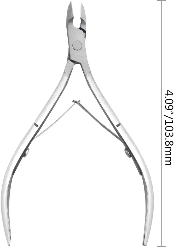 8Pieces Cuticle Trimmer Cuticle Nipper Cuticle Remover Cuticle Cutter Stainless Steel Cuticle Cutter Clipper Nail Tools for Fingernails and Toenails (Silver)