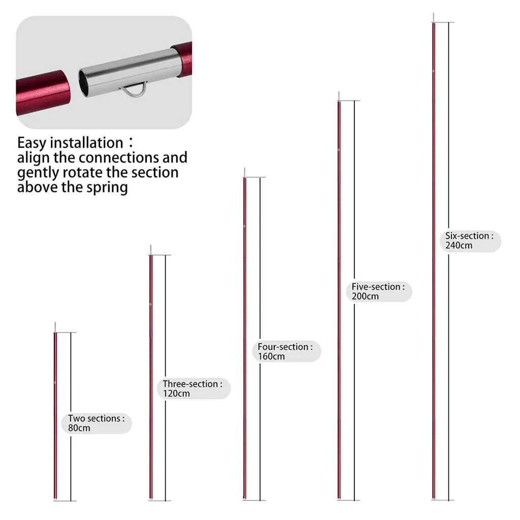 Adjustable Tent Pole - Set