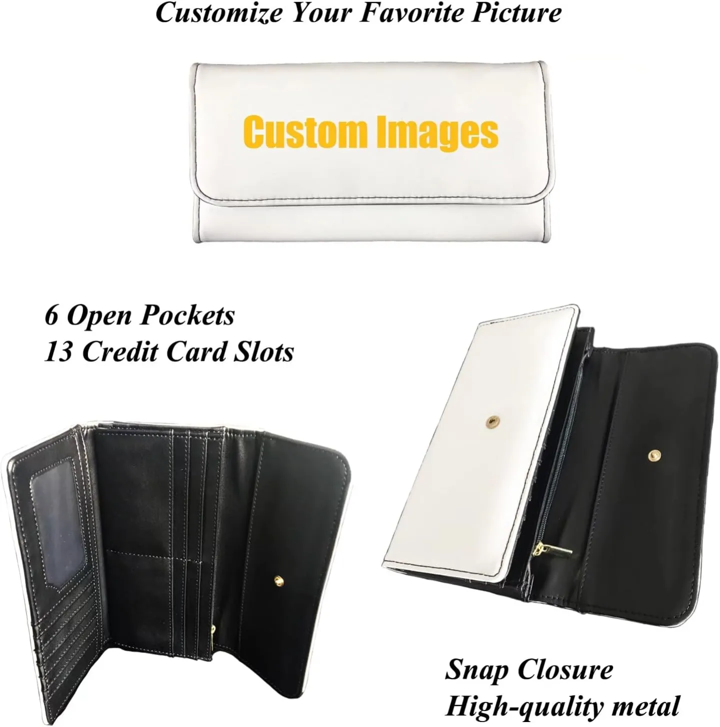 AFPANQZ Aztec Stripes Womens Leather Wallets Large Capacity Card Holder Phone Holder Zip Pocket, Buckle Closure, Ladies Purse Zip Coin Pocket