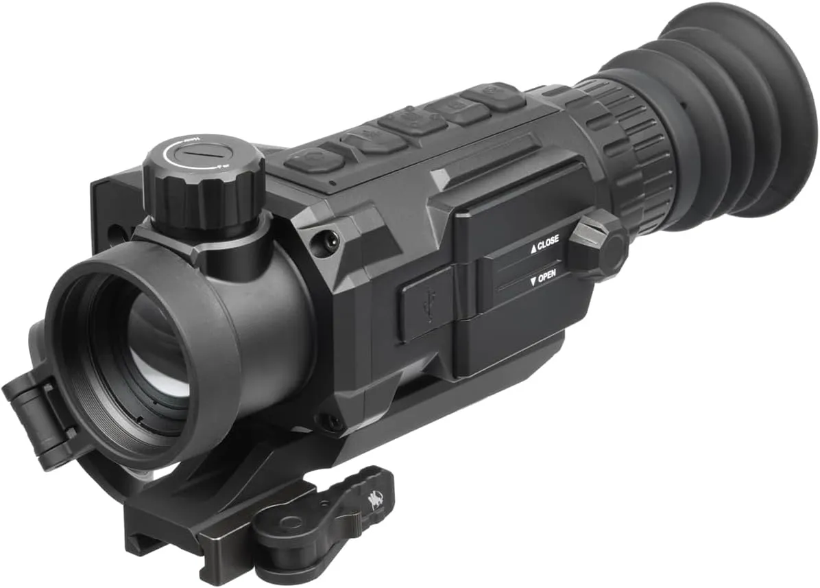 AGM Global Vision Secutor LRF Thermal Imaging Riflescope with 1000m Laser Rangefinder – Thermal Scope for Hunting with Digital Compass, Video Recording, OLED Display, WiFi, Waterproof