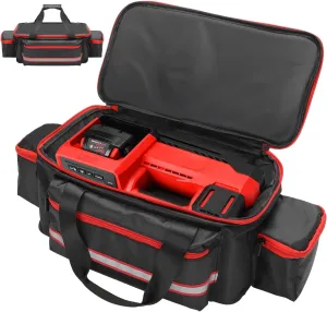 Air Compressor Bag Case for Milwaukee M18 Inflator 2848-20/2771-20,Tire Inflator for MWK Portable Tool Storage Holder Organizer,Dustproof Waterproof with Reflective Strips