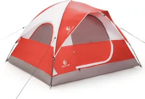 ALPHA CAMP 2/3/4 Person Camping Dome Tent with Rainfly, Lightweight Weatherproof Portable Backpacking Instant Tent, Easy Setup Tent for Outdoor Camping, Hiking, Mountaineering, Travel, Beach