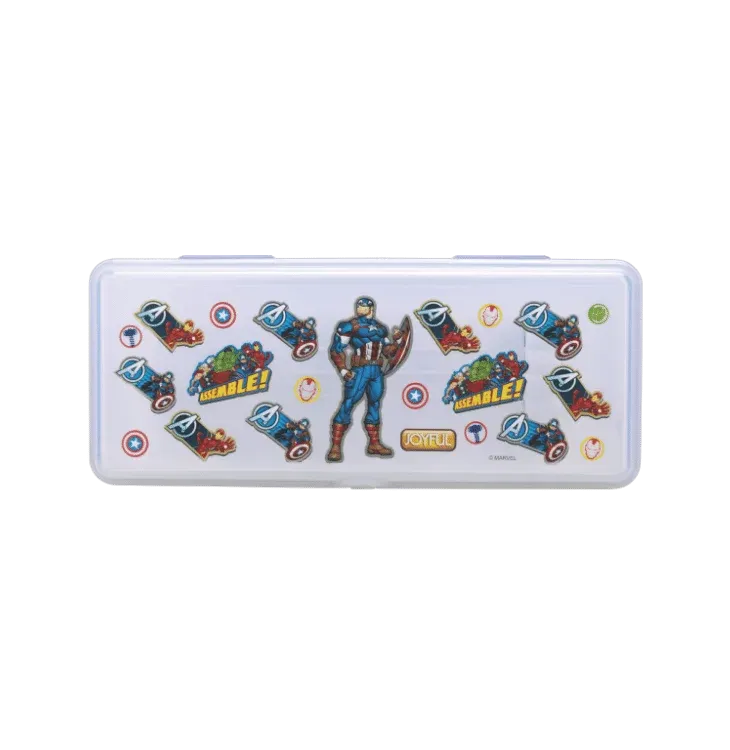 AM3271 Artist Big Zipper Campass Box Color Availablity As Per Stock Transparent Printed Plastic Campass Box 1 Piece