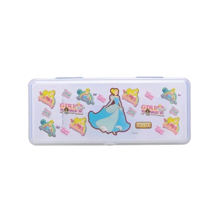 AM3271 Artist Big Zipper Campass Box Color Availablity As Per Stock Transparent Printed Plastic Campass Box 1 Piece