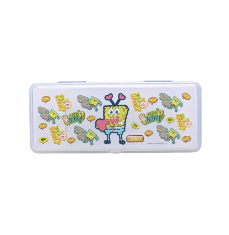 AM3271 Artist Big Zipper Campass Box Color Availablity As Per Stock Transparent Printed Plastic Campass Box 1 Piece