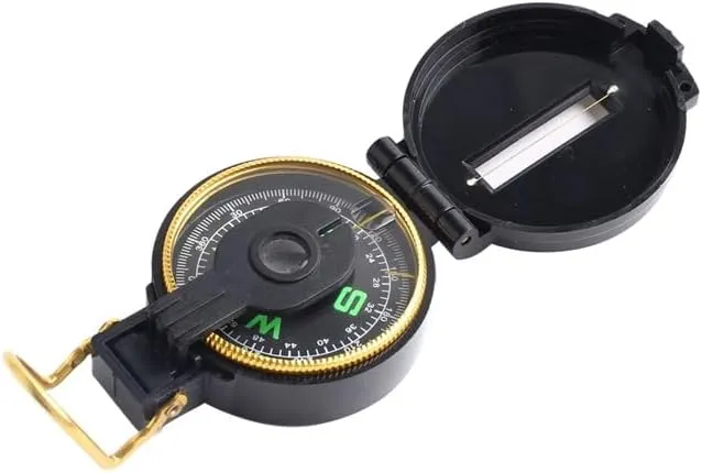 American Multifunctional Plastic Outdoor Adventure Travel Camping with Luminous Clamshell Compass
