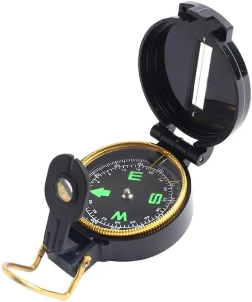 American Multifunctional Plastic Outdoor Adventure Travel Camping with Luminous Clamshell Compass