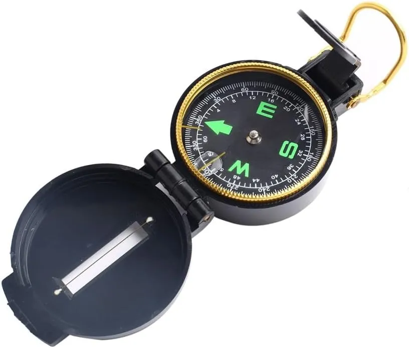 American Multifunctional Plastic Outdoor Adventure Travel Camping with Luminous Clamshell Compass