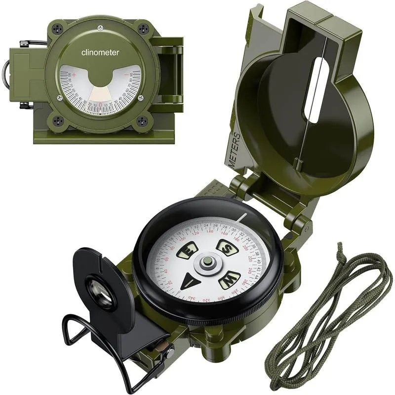 Anbte professional hiking compass with 3000 gauss magnetic intensity