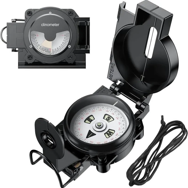 Anbte professional hiking compass with 3000 gauss magnetic intensity