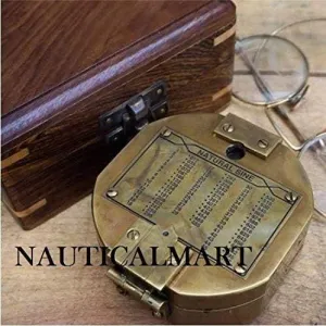 Antique Nautical Vintage Directional Magnetic Compass with Famous Love Quotes You're The Best Part of My Life Engraved Baptism Gifts with Stamped Leather Case for Loved Ones