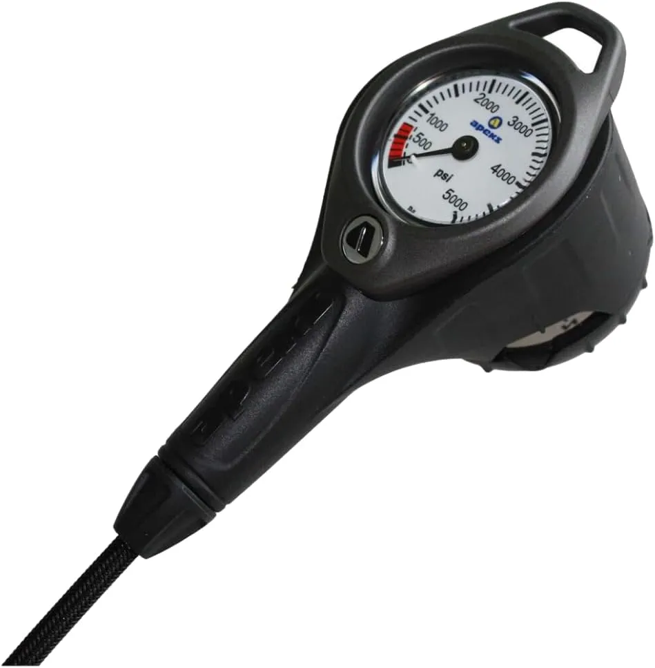 Apeks Submersible Brass Pressure Gauge (SPG)   Compass