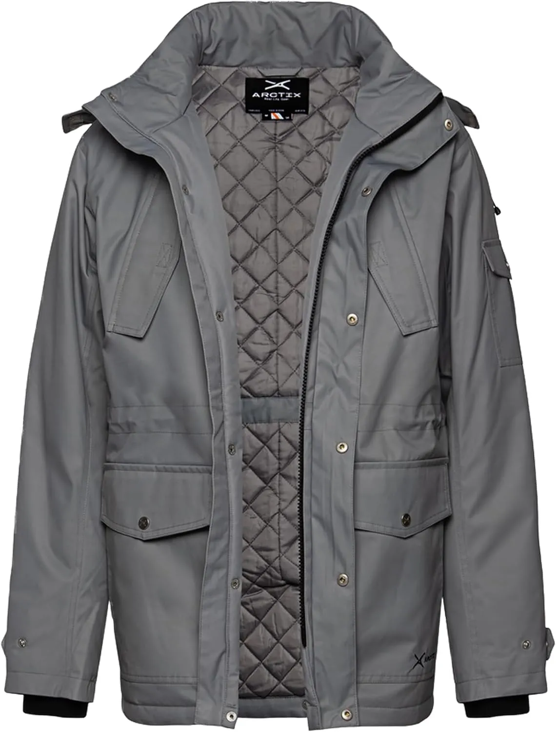 Arctix Men's Insulated Quilted Lining Multi-Pocket Everyday Outdoor Jacket