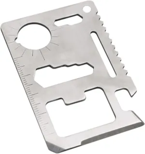 ASR Outdoor EDC Multi-function Utility Survival Credit Card Tool Silver - 20 Pack