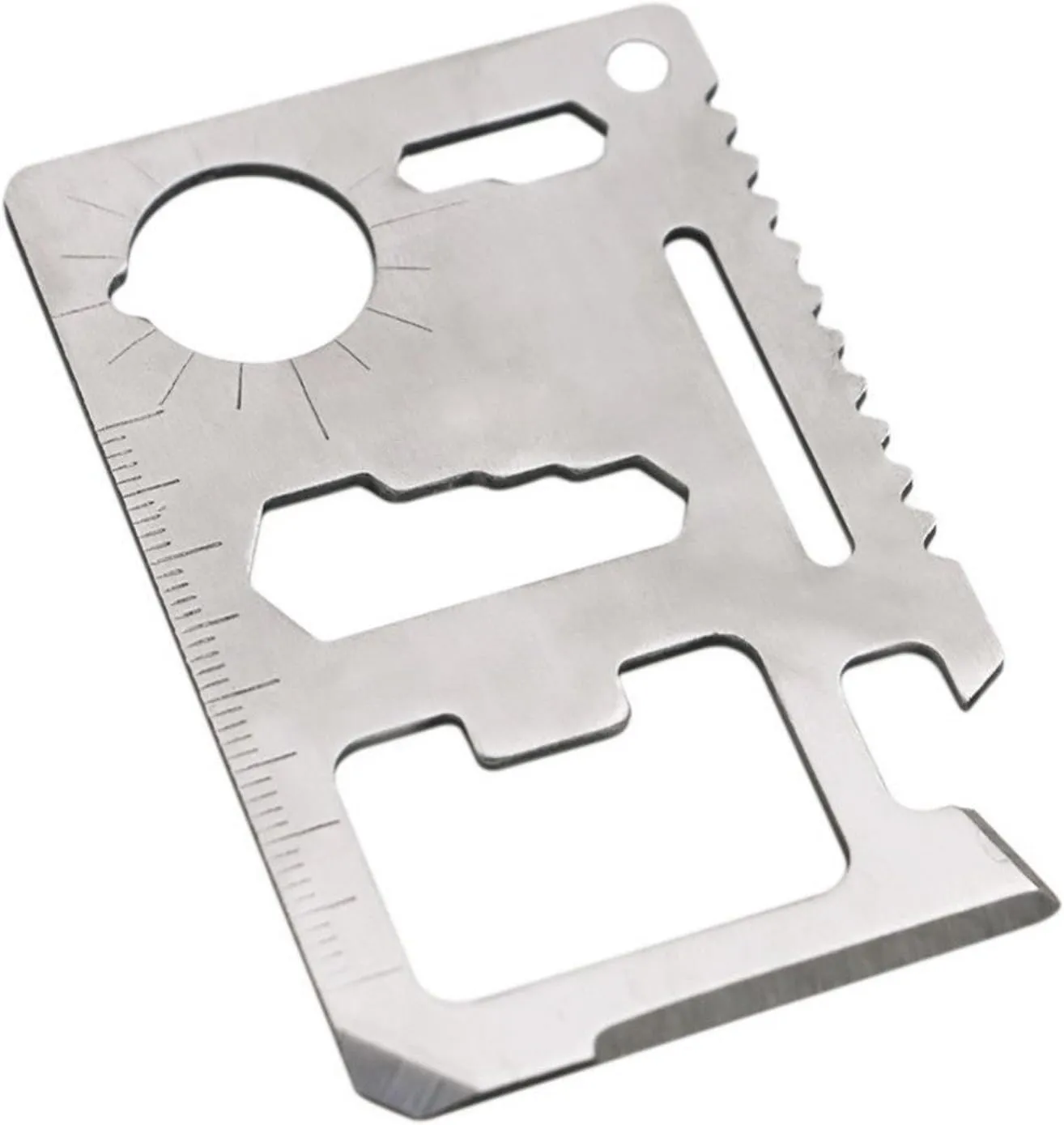 ASR Outdoor EDC Multi-function Utility Survival Credit Card Tool Silver - 20 Pack