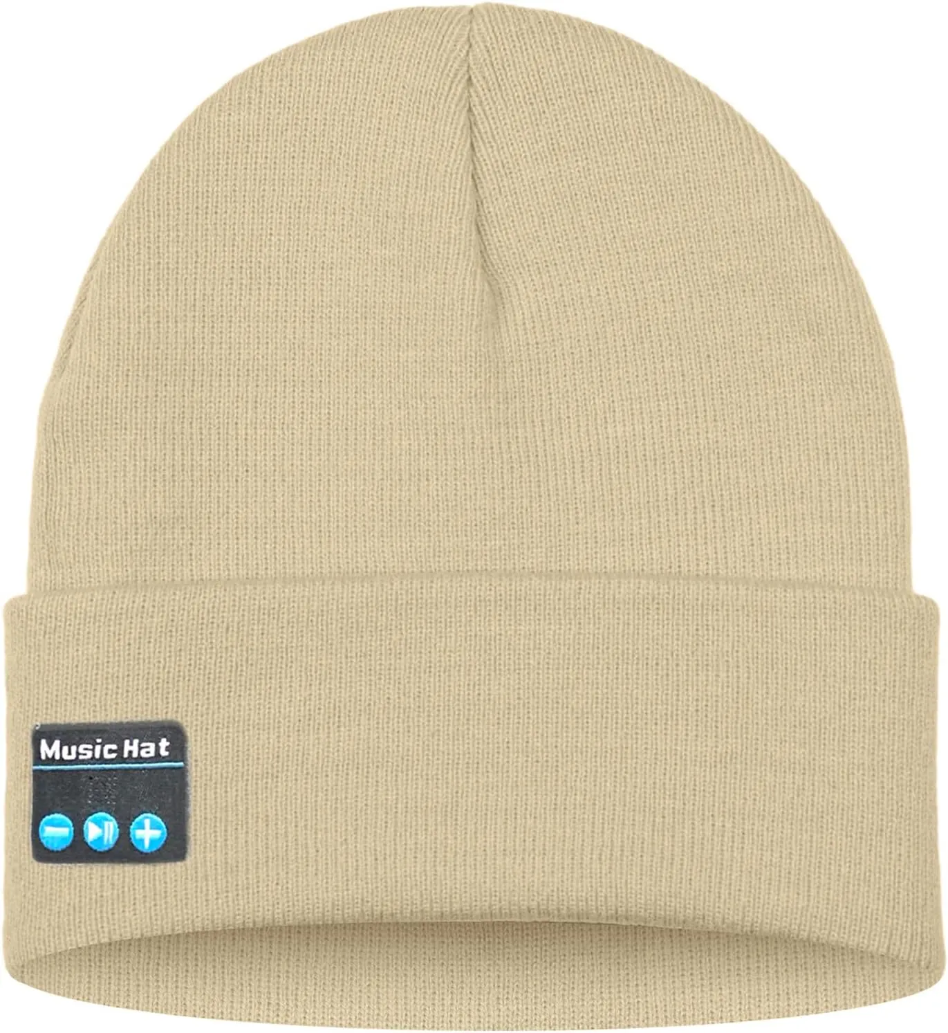 ATNKE LED Lighted Bluetooth Beanie Hat,USB Rechargeable 4 LED Wireless Music Running Headlamp Cap Gift for Men and Women