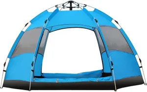 Automatic Opening Pop Up Tent Outdoor Camping Tent Double Layer Portable Lightweight Backpack Tent Sunshade Shelter Beach Tent