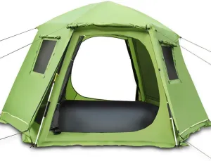 Automatic Tent - Outdoor Camping Hexagon Tents Instant Cabana Shade Canopy Tarp for Wilderness Survival Mountaineering
