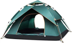 Automatic Tent Outdoor Rain 3-4 People Thick Rainproof Oxford Cloth Double Wild Camping Family Outing