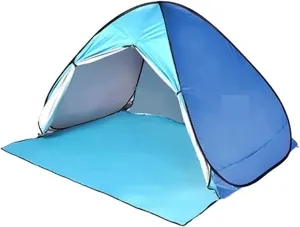 Automatic Tent Protection Outdoor Camping Tent Travel Instant Pop Up Beach Tent Ultralight Sun Tents Awning Change Clothes Tent (Color : Style 2 Blue M, Size : 1)
