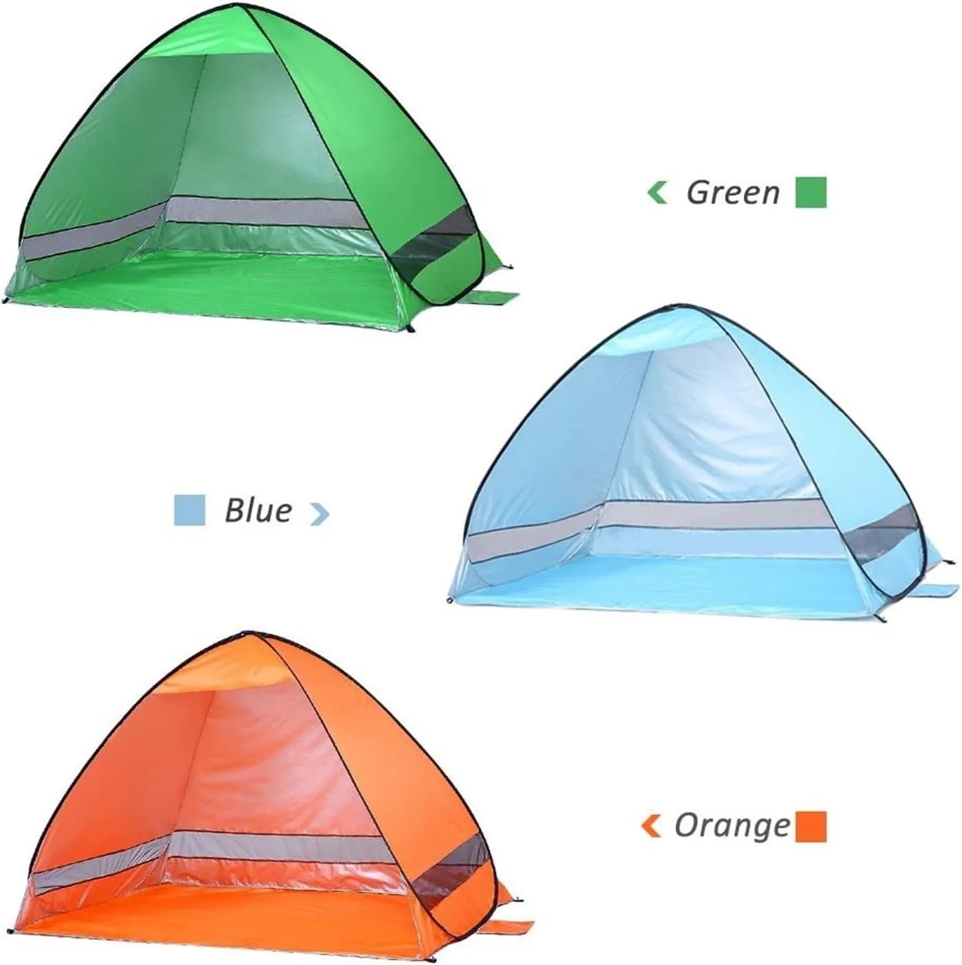 Automatic Tent Protection Outdoor Camping Tent Travel Instant Pop Up Beach Tent Ultralight Sun Tents Awning Change Clothes Tent (Color : Style 2 Blue M, Size : 1)