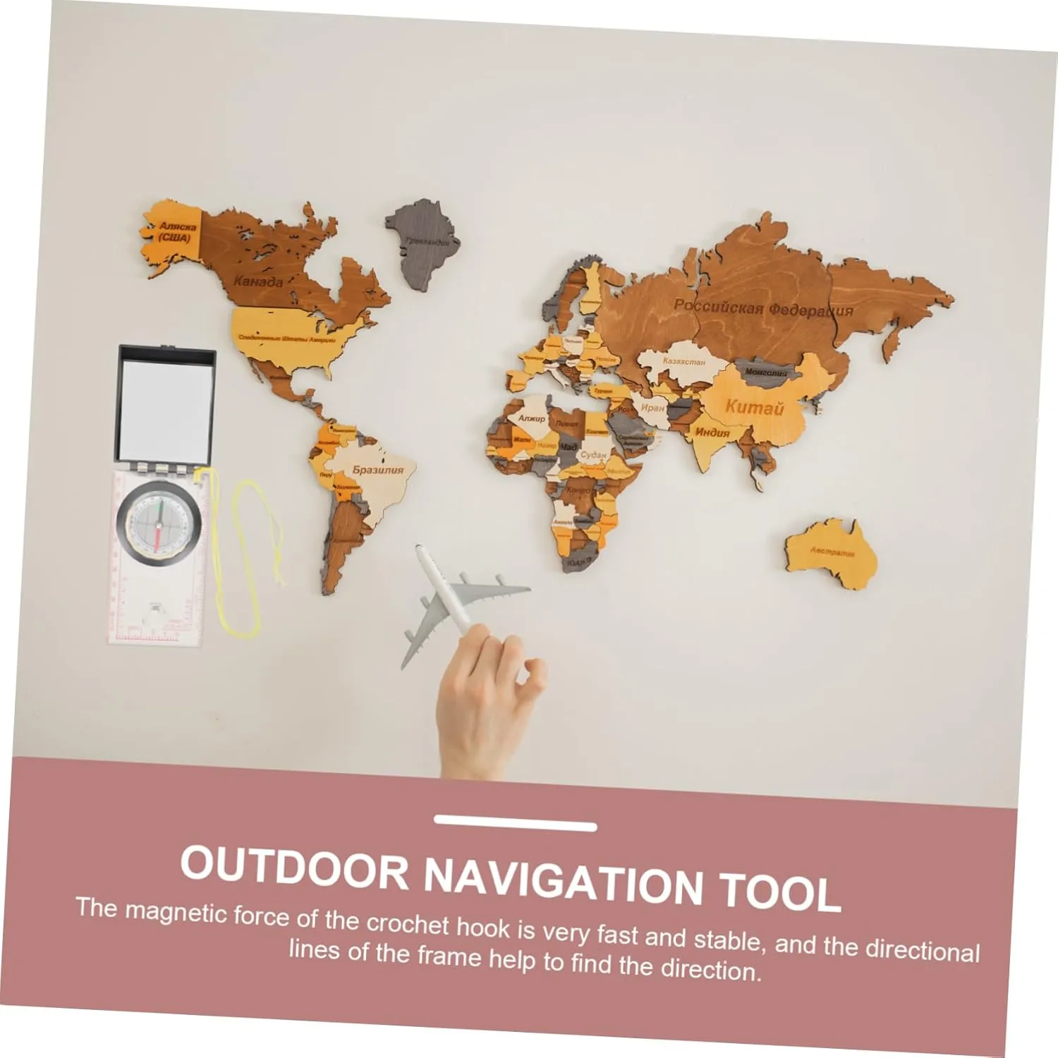 Balacoo Map Ruler Compass Directional Compass Hiking Function Outdoor Survival Compass Camp Surveying Measure