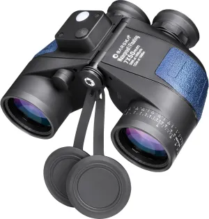 BARSKA Deep Sea Waterproof Floating Binocular w/ Internal Rangefinder & Compass, Blue, 7x50mm (AB10798)