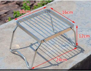 BBQ Grill Outdoor Portable Stainless Steel BBQ Grill Folding Barbecue Grill Mini Pocket BBQ Tools Barbecue Accessories for Home Park