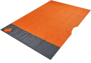 Beach Blankets 200x210cm Pocket Picnic Waterproof Beach Mat Sand Free Blanket Camping Outdoor Tent Folding Cover Bedding(Orange)