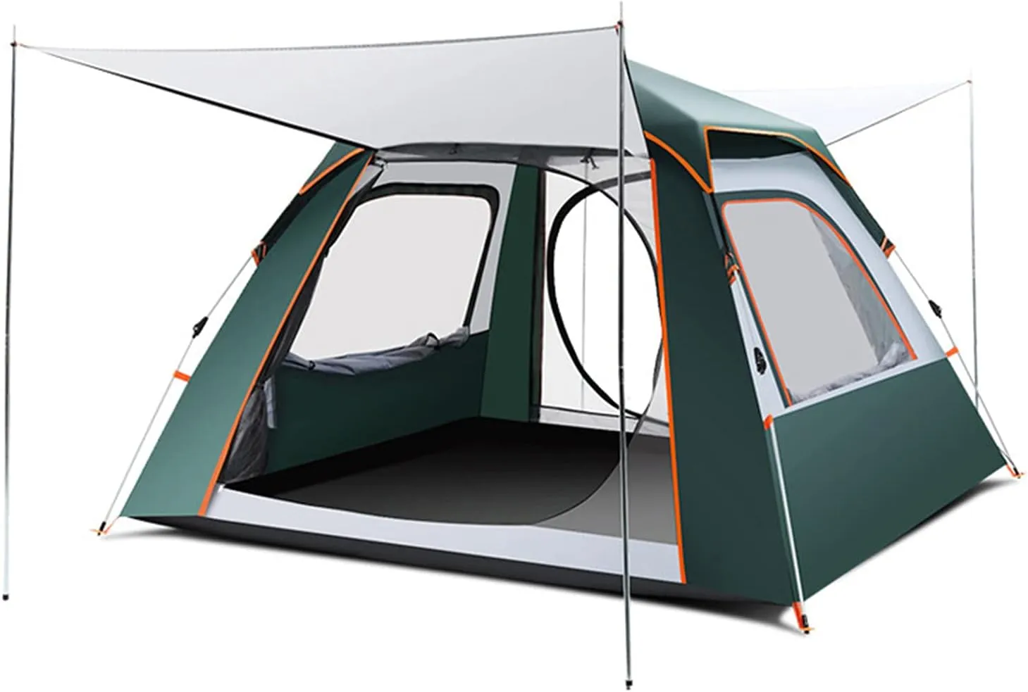 Beach Tent Sun Shade Shelter 3-4 4-5 Person Thickening Automatic Ultra-Lightweight Equipment Outdoor Camping Rainproof Sunscreen Beach Outdoor Camping,