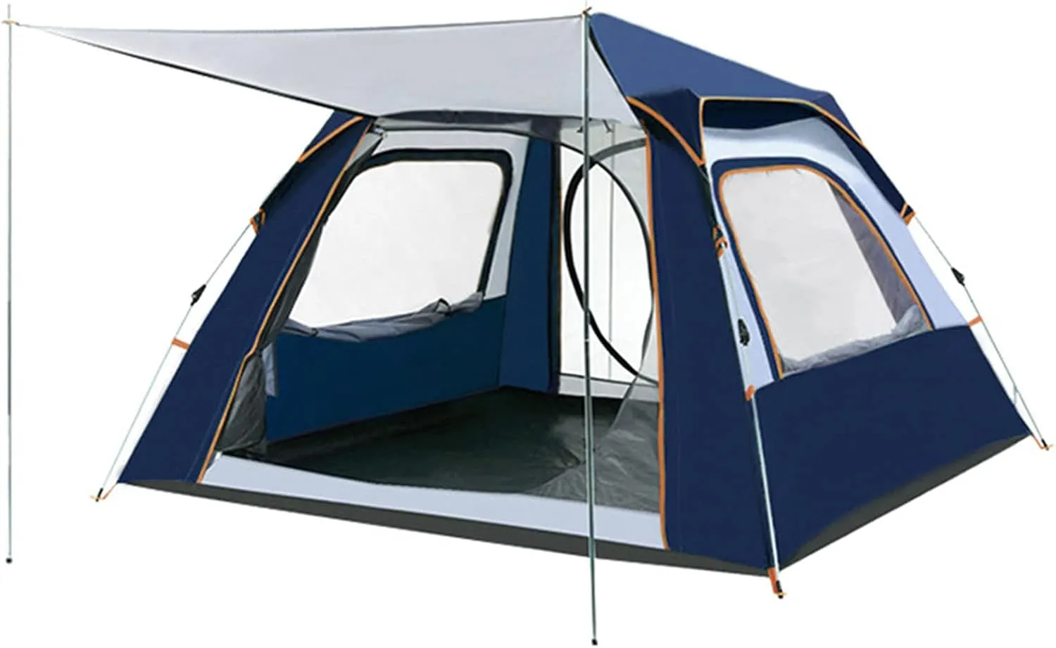 Beach Tent Sun Shade Shelter 3-4 4-5 Person Thickening Automatic Ultra-Lightweight Equipment Outdoor Camping Rainproof Sunscreen Beach Outdoor Camping,