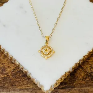 Beatrice Compass Necklace
