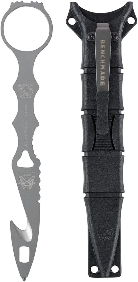 Benchmade - SOCP 179 Rescue Tool with Black Sheath, Hook, Oxygen Wrench, and Carbide Glass Breaker (179GRY)