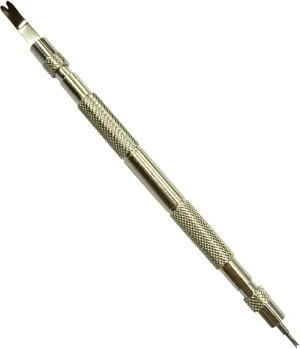 Bergeon 6111 Watch Spring Bar Tool - Long Stainless Steel Handle with Replaceable Chuck Braced Multi Function Tool Ends