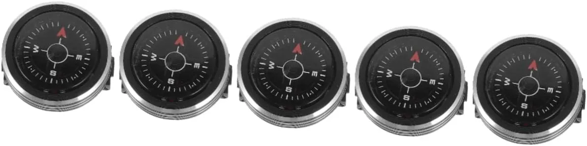 BESPORTBLE 2pcs Compass Aluminum Alloy Watch Strap Detachable