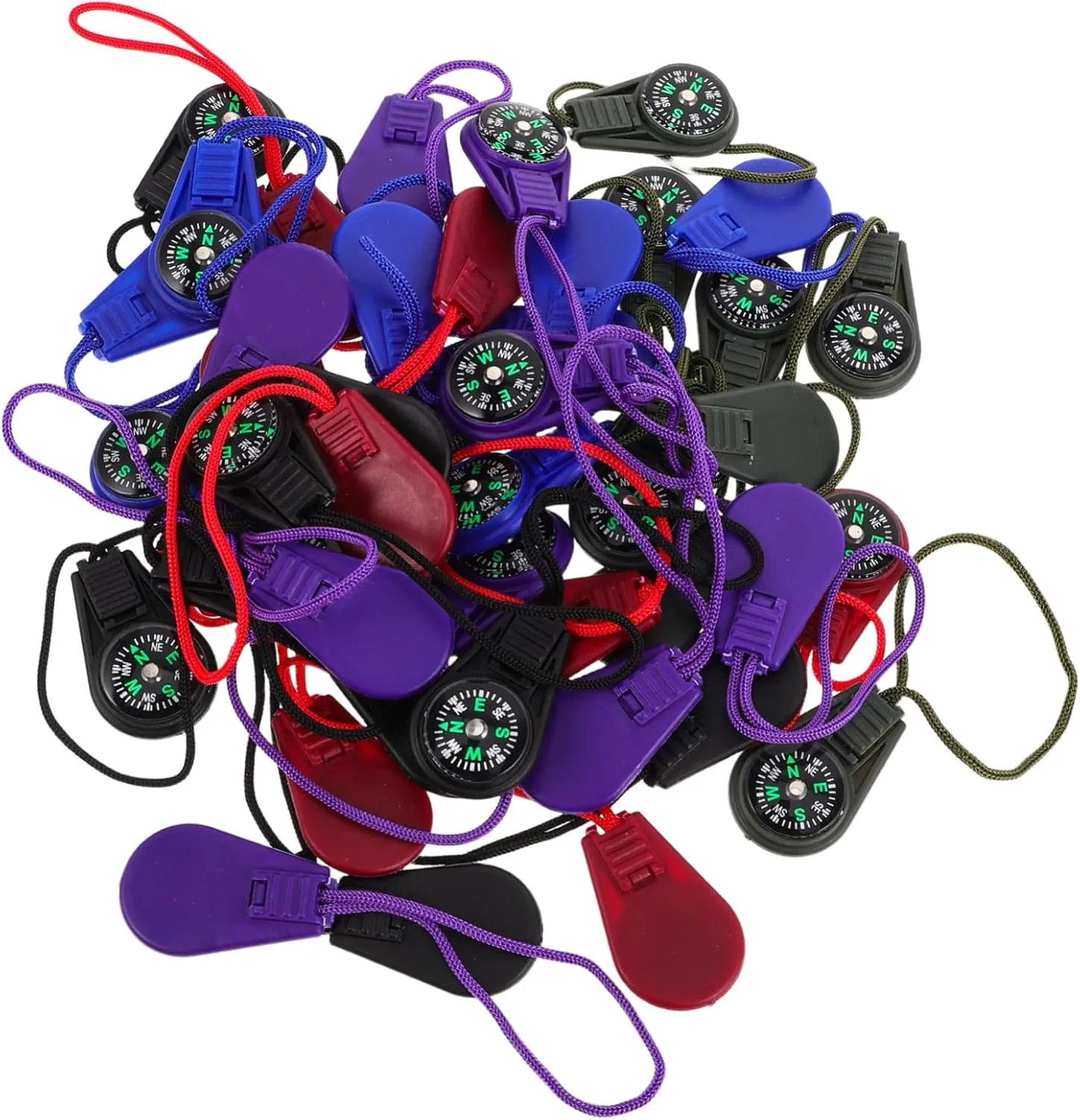 BESPORTBLE Hiking Compass Lanyard Pcs Plastic Camping Compass for Boys and Girls Adults for Outdoor Fun