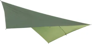 BESPORTBLE Outdoor Sunshade Rain Fly Tarp Lightweight Canopy for Camping Beach Picnic Hiking Garden Multi Functional Tent Shade Army Green