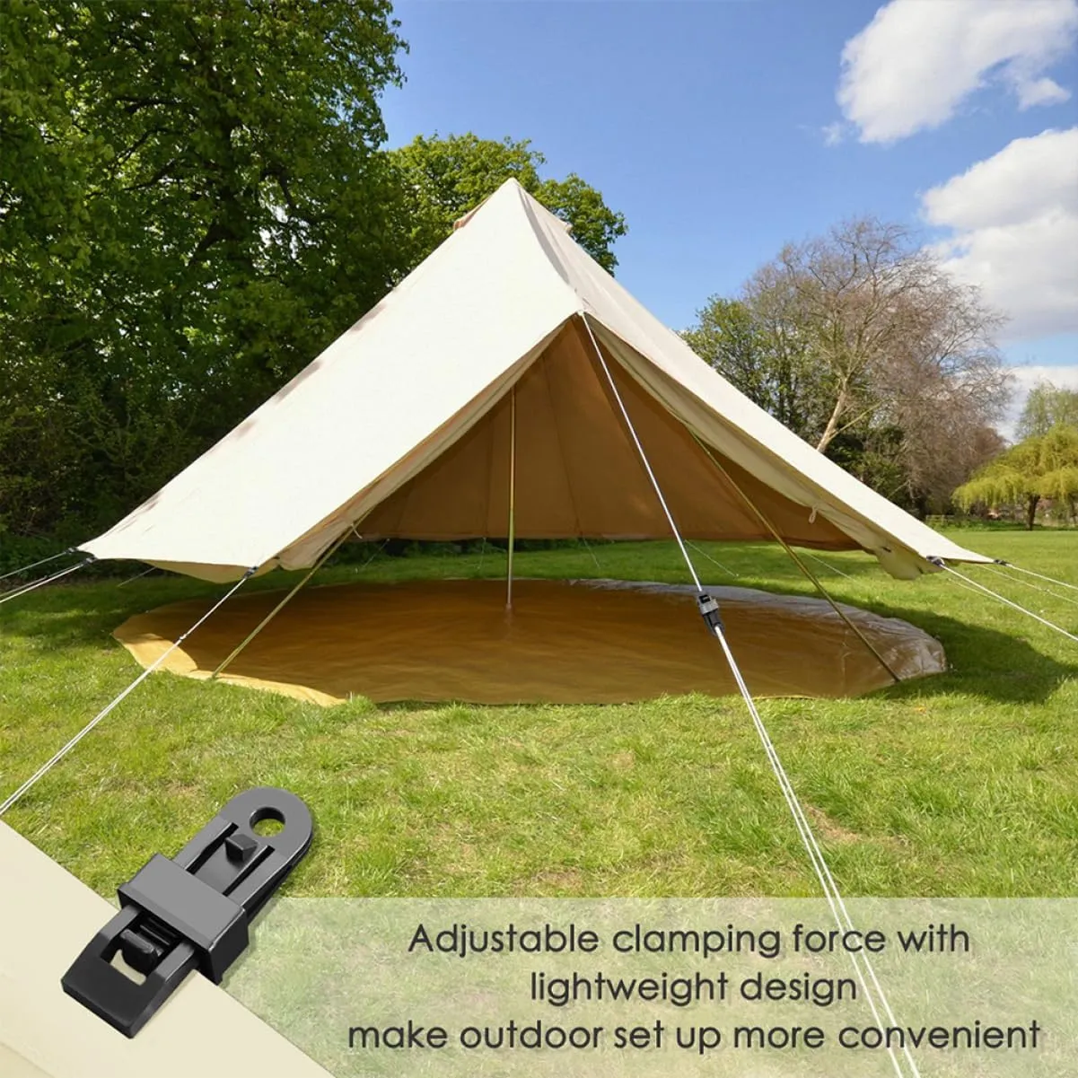 BESPORTBLE Tent Clip Tent Fasteners for Camping Practical Tent Fixers Canopy Tent Fasteners Convenient Tent Fixers