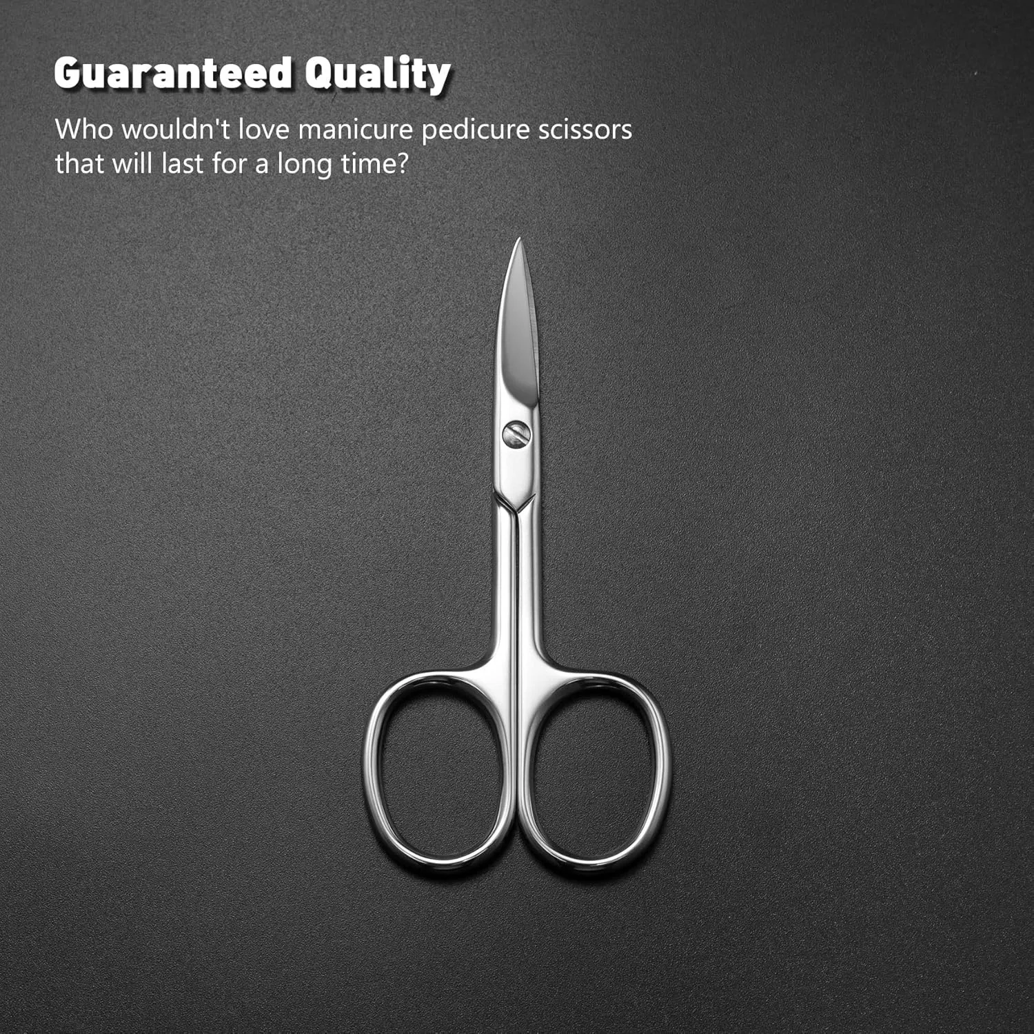 BEZOX Nail Scissors with Sharp Curved Blade - Nail Maintenance Toenail and Fingernail Scissor with Ergonomic Design for Men & Women