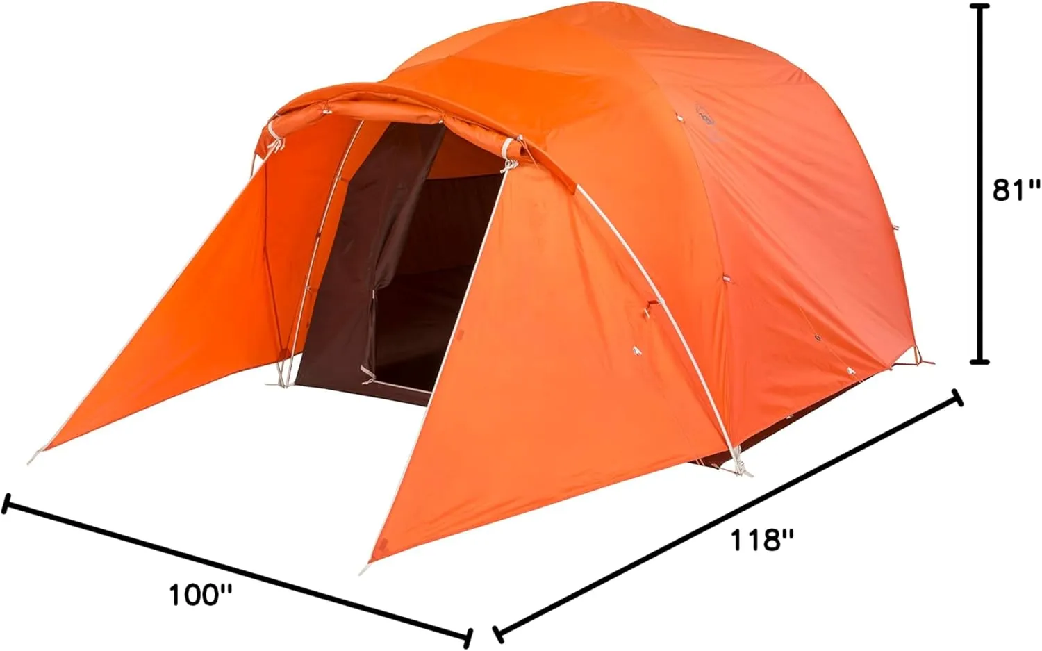 Big Agnes Bunk House - Large Family Tent, 3 Season Waterproof Backpacking Gear, Easy Set Up for Groups