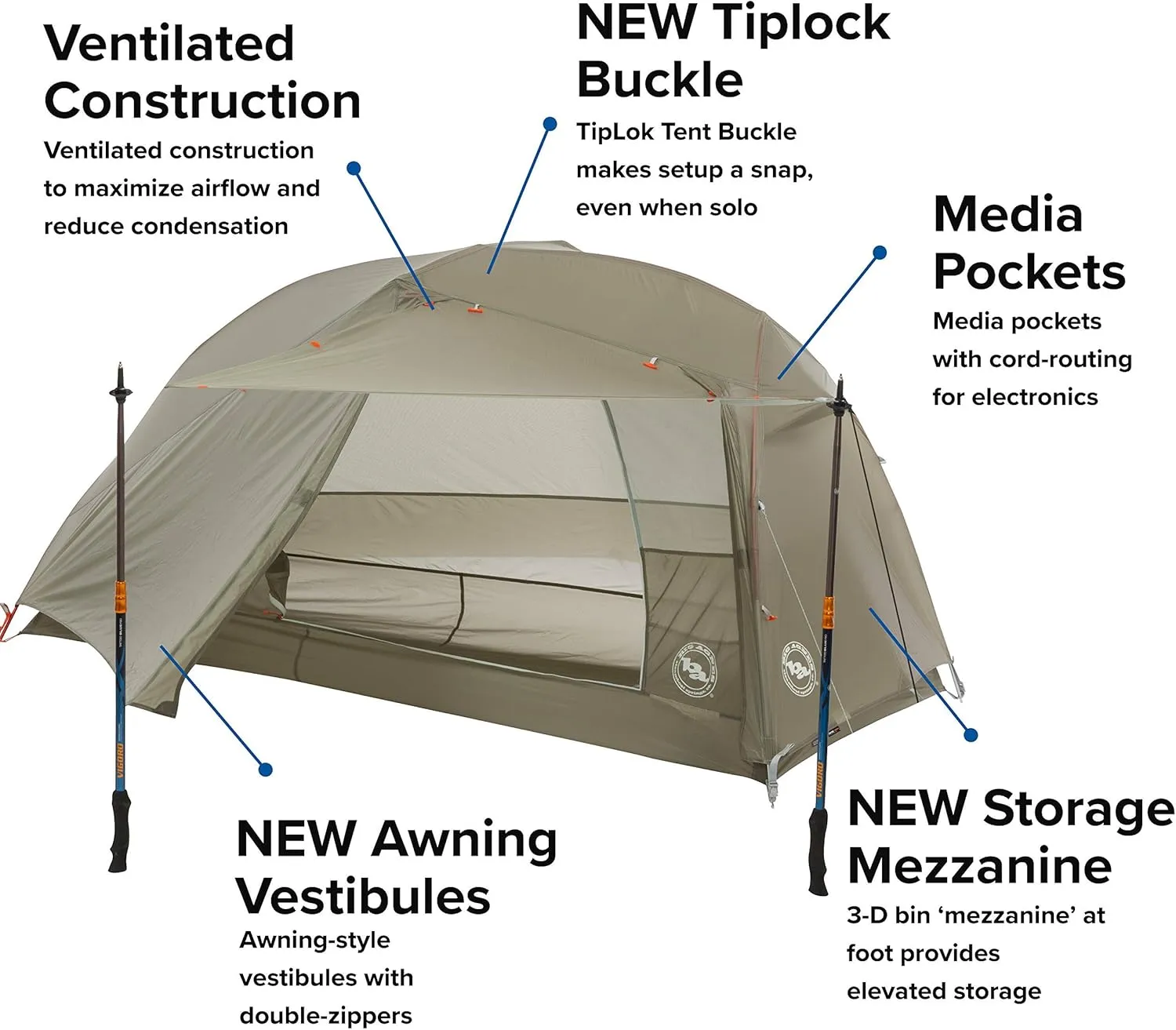 Big Agnes Copper Spur HV UL - Ultralight Backpacking Tent